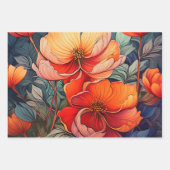 Lebhafte rote und weiße Lilien Geschenkpapier Set (Vorderseite 2)