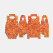 Lebhafte rötliche Textur in gelben Farbtönen Geschenkschachtel (Ungefaltet)