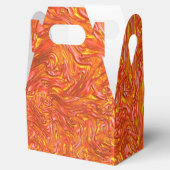 Lebhafte rötliche Textur in gelben Farbtönen Geschenkschachtel (Geöffnet)