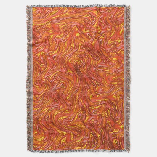 Lebhafte rötliche Textur mit gelben Farbtönen Decke (Vorderseite Vertikal)