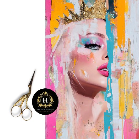 Lebhafte Royalty Abstrakt Art Decoupage Seidenpapier