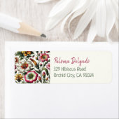 Lebhafte Rücksendeadresse botanischer tropischer B (Insitu)