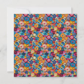 Lebhafte Sammlung farbiger Button-Blume Karte (Vorderseite)