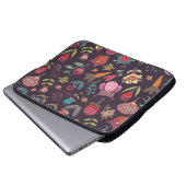 Lebhafte Sammlung großer Blume Laptopschutzhülle (Vorne Knopf)