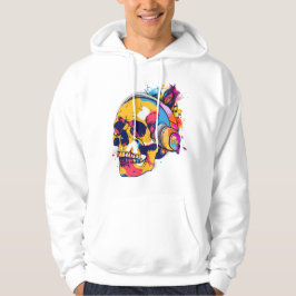 Lebhafte Schädelbeats Hoodie