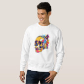 Lebhafte Schädelbeats Sweatshirt (Vorne ganz)