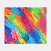 Lebhafte Schlaganfälle der Freude Fleecedecke (Vorderseite (Horizontal))