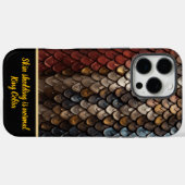 Lebhafte Schlangenmuster in der Natur Case-Mate iPhone Hülle (Rückseite (Horizontal))