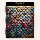 Lebhafte Schlangenwaagen in der Natur Notizblock (Vorderseite)