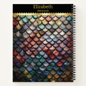 Lebhafte Schlangenwaagen in der Natur Notizblock (Rückseite)