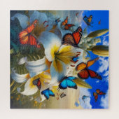 Lebhafte Schmetterlinge, Puzzle (Horizontal)