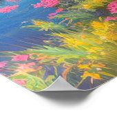 Lebhafte Schönheit des farbenprächtigen Feldes der Poster (Ecke)