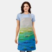 Lebhafte Schürze der Blume (Getragen)