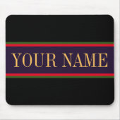 Lebhafte, schwarz Lila, helle rote Streifen Mousepad (Vorne)