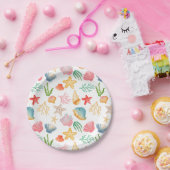 Lebhafte Seashell Ocean Sea Meeres-Feier Pappteller (Party)