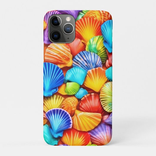 Lebhafte Seashell Symphony Art Case-Mate iPhone Hülle (Rückseite)
