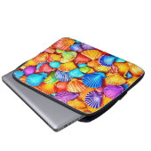 Lebhafte Seashell Symphony Art Laptopschutzhülle (Vorne Knopf)