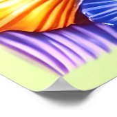 Lebhafte Seashell Symphony Art Poster (Ecke)