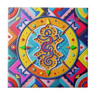 Lebhafte serpent Mosaic Keramik Tile Fliese