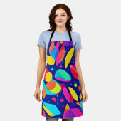 Lebhafte Shapescape Art Schürze (Getragen)