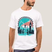 Lebhafte Silhouetten: Eine moderne Hommage an Lond T-Shirt (Vorderseite)