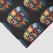 Lebhafte Skulptur im Schwarzen Hintergrund Seidenpapier (Detail)