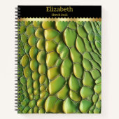 Lebhafte Snakeskinmuster im Sonnenlicht Notizblock (Vorderseite)