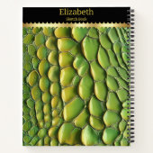 Lebhafte Snakeskinmuster im Sonnenlicht Notizblock (Rückseite)