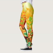 Lebhafte Sommer-Blume Leggings (Links)