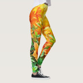 Lebhafte Sommer-Blume Leggings (Rechts)