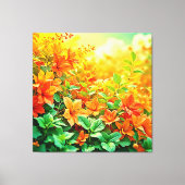 Lebhafte Sommer-Blume Leinwanddruck (Vorderseite)