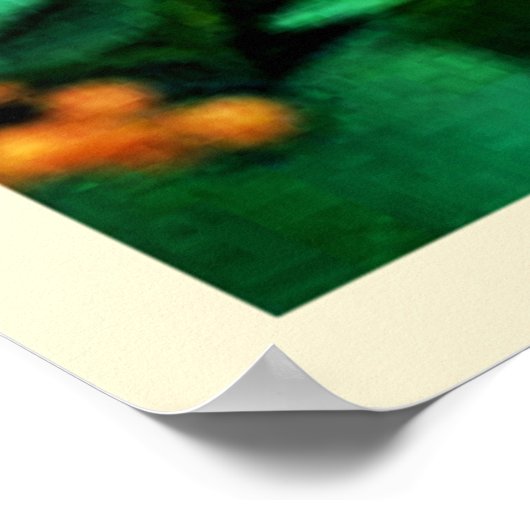 Lebhafte Sommer-Blume Poster (Ecke)