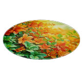 Lebhafte Sommer-Blume Schneidebrett (Ecke)