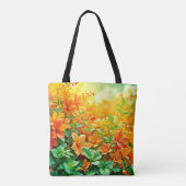 Lebhafte Sommer-Blume Tasche (Rückseite)