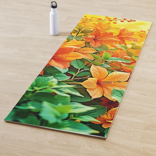 Lebhafte Sommer-Blume Yogamatte (Beispiel)