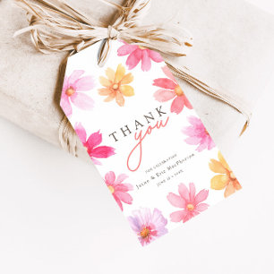 Lebhafte Sommer-Flora-Wildblume Gefallen Geschenkanhänger