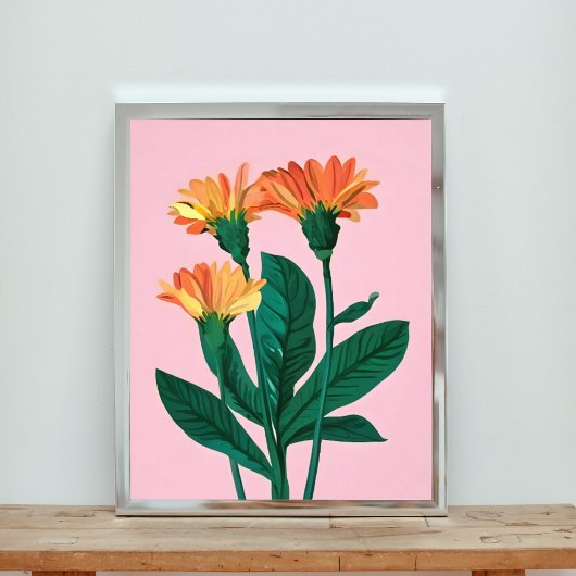 Lebhafte Sommerblüten Fotodruck