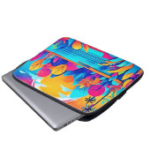 Lebhafte Sonnenaufgangslandschaft Laptopschutzhülle (Vorne Knopf)