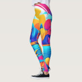 Lebhafte Sonnenaufgangslandschaft Leggings (Links)