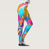 Lebhafte Sonnenaufgangslandschaft Leggings (Rechts)