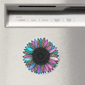 Lebhafte Sonnenblume Magnet (In Situ (Geschirrspüler))