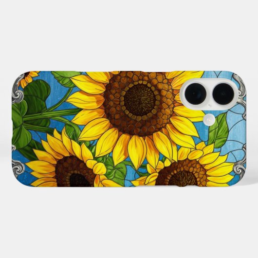 Lebhafte Sonnenblumen Case-Mate iPhone Hülle (Rückseite (Horizontal))