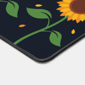 Lebhafte Sonnenblumen strahlend fröhlicher Glanz Schreibtischunterlage (Ecke)