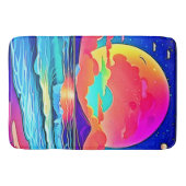 Lebhafte Sonnenuntergangslandschaft Badematte (Vorderseite)