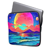 Lebhafte Sonnenuntergangslandschaft Laptopschutzhülle (Vorderseite Links)