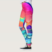 Lebhafte Sonnenuntergangslandschaft Leggings (Links)