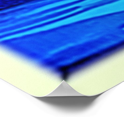 Lebhafte Sonnenuntergangslandschaft Poster (Ecke)