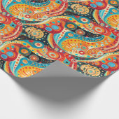 Lebhafte Spiralen und kühne geometrische Gestaltun Geschenkpapier (Ecke)