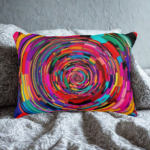 Lebhafte Spiralkunst Dekokissen