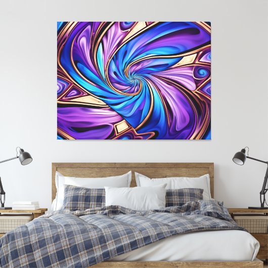 lebhafte, spiralumhüllte Leinwand (Insitu (Schlafzimmer))